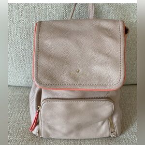 Kate Spade Blush and Coral Backpack